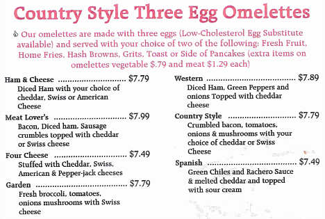 Three Egg Omelettes