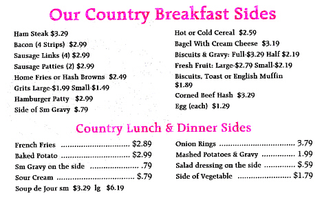 Breakfast Side Orders